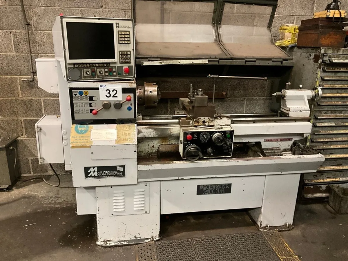 MILTRONICS PARTNER ML14 3 PHASE LATHE - Image 1