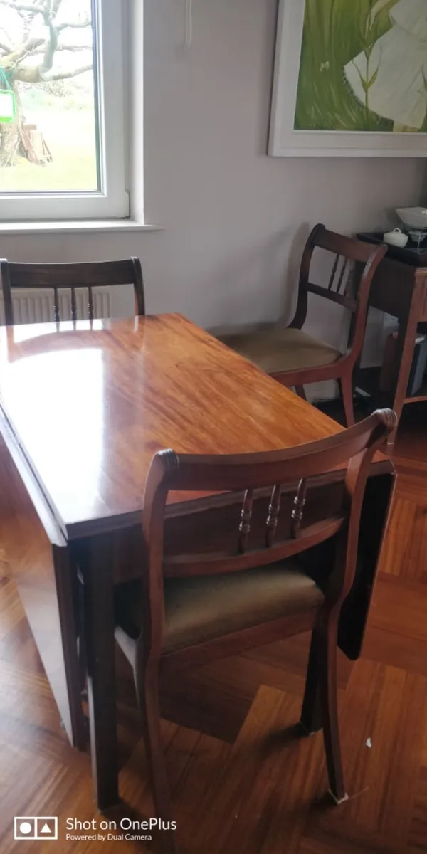 Dining room table and 8 chairs. - Image 3