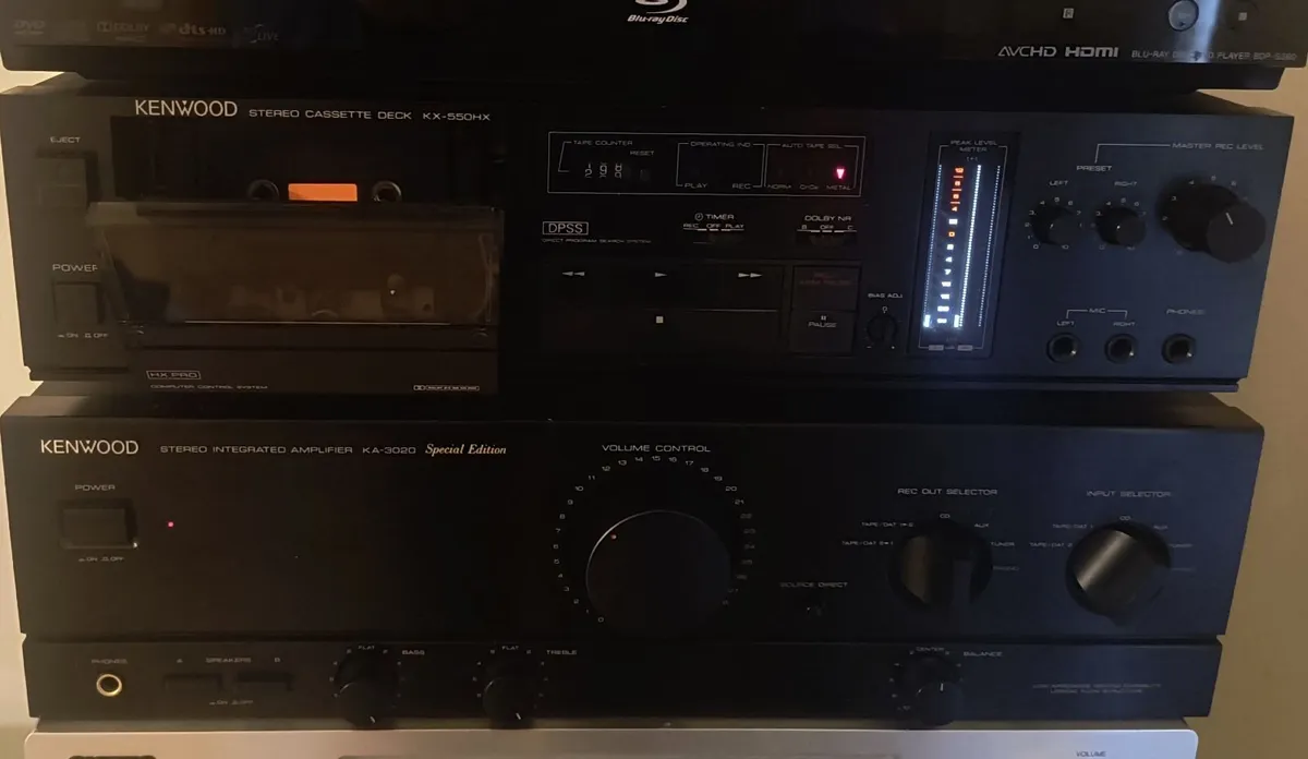 Kenwood KX-550HX Stereo Cassette Deck. Japan - Image 4
