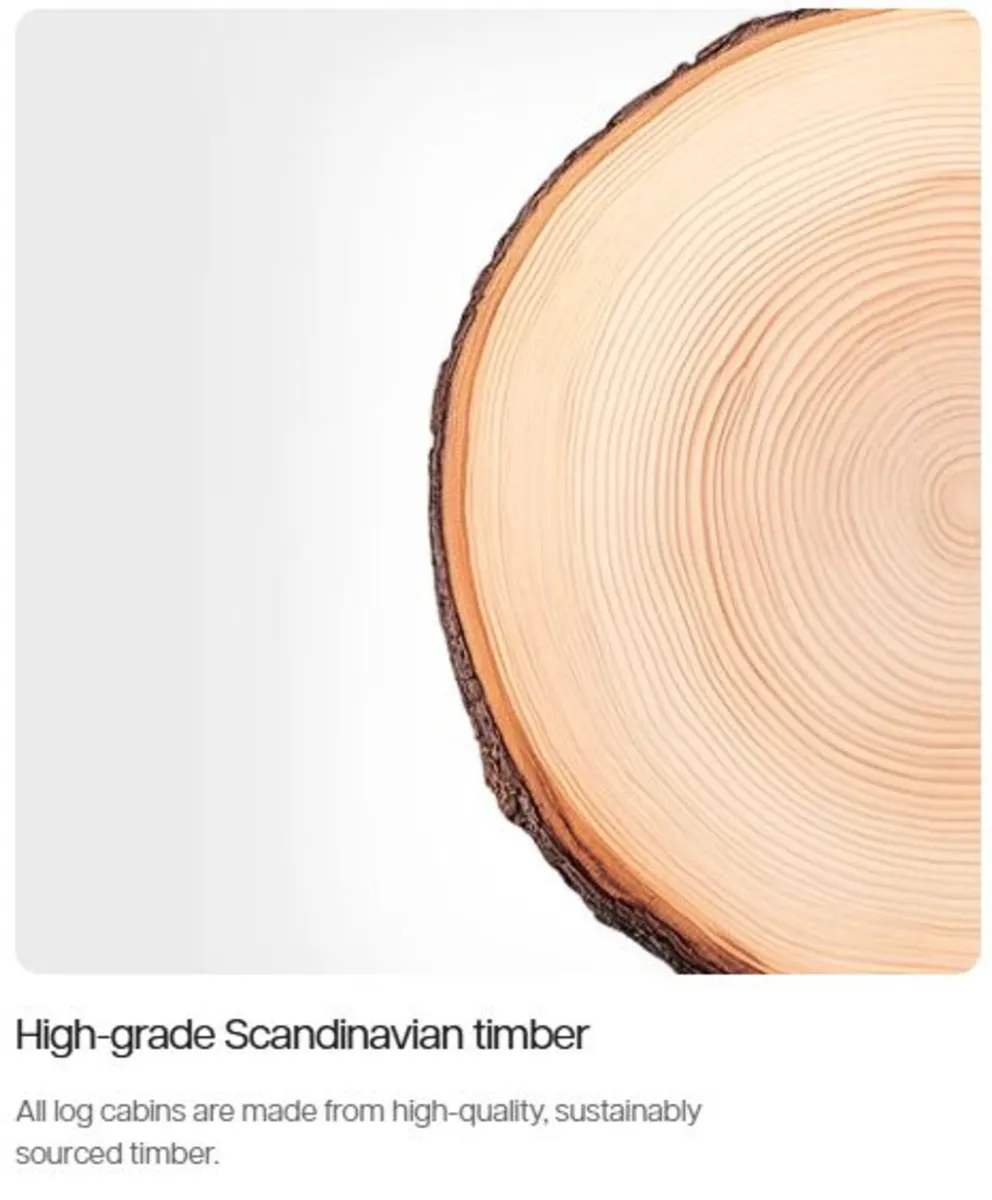 20x18 Timber Apex Log Cabins – 44mm - Image 4