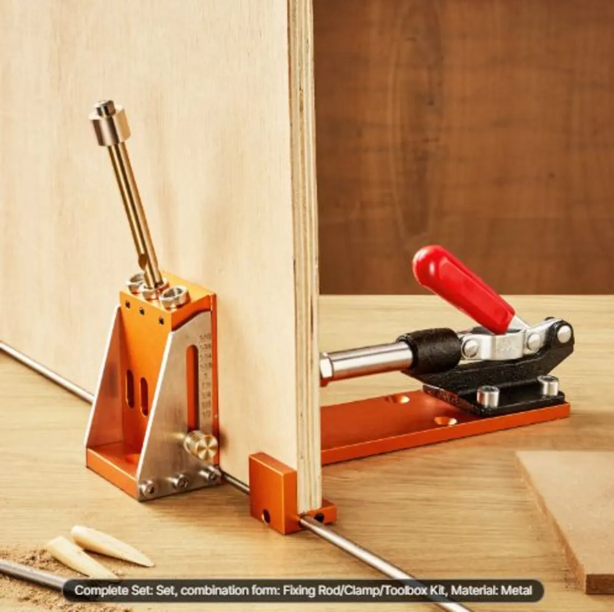 Pocket Hole Jig Kit, 34 Pcs Pocket Hole Jig System - Image 3