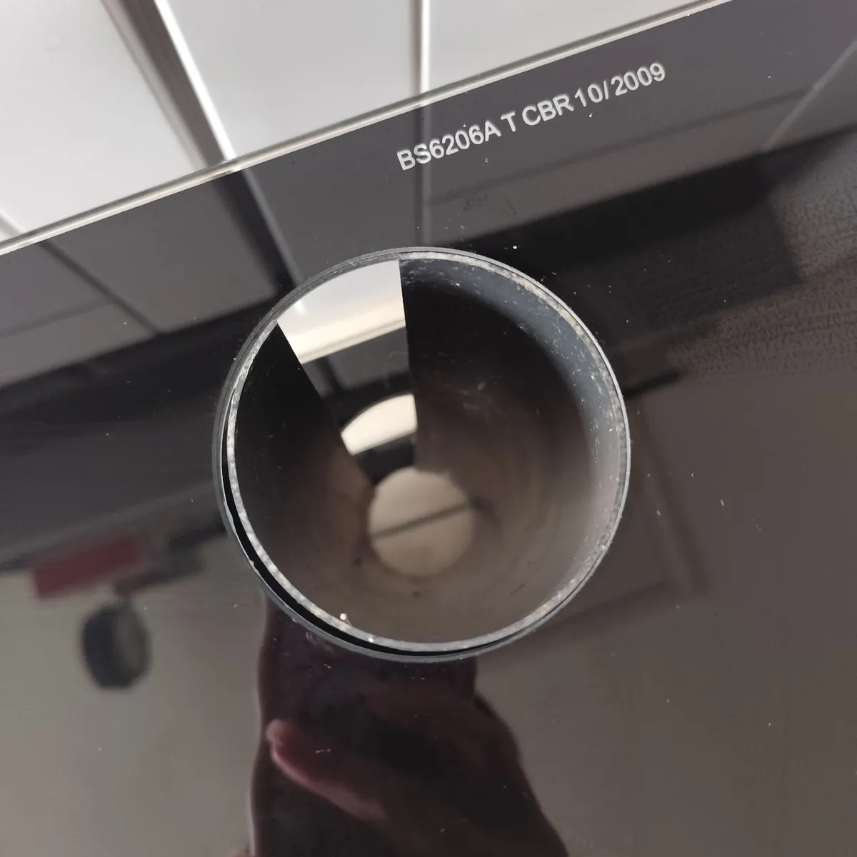 Glass black TV stand unit - Image 2