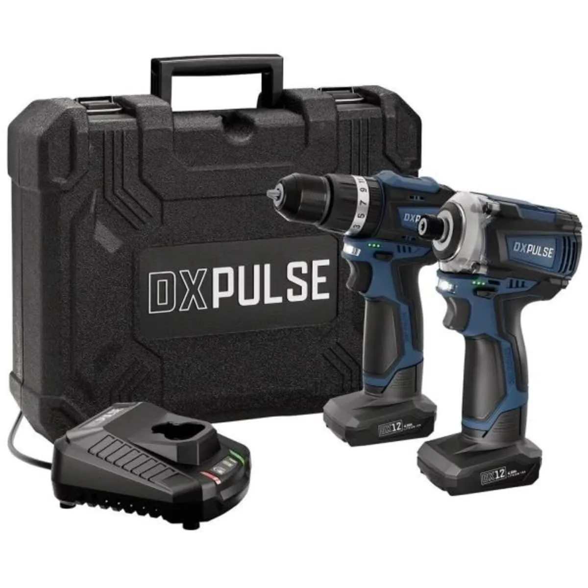 DXPULSE by Draper 12V Brushless Combi Drill & Impa - Image 1