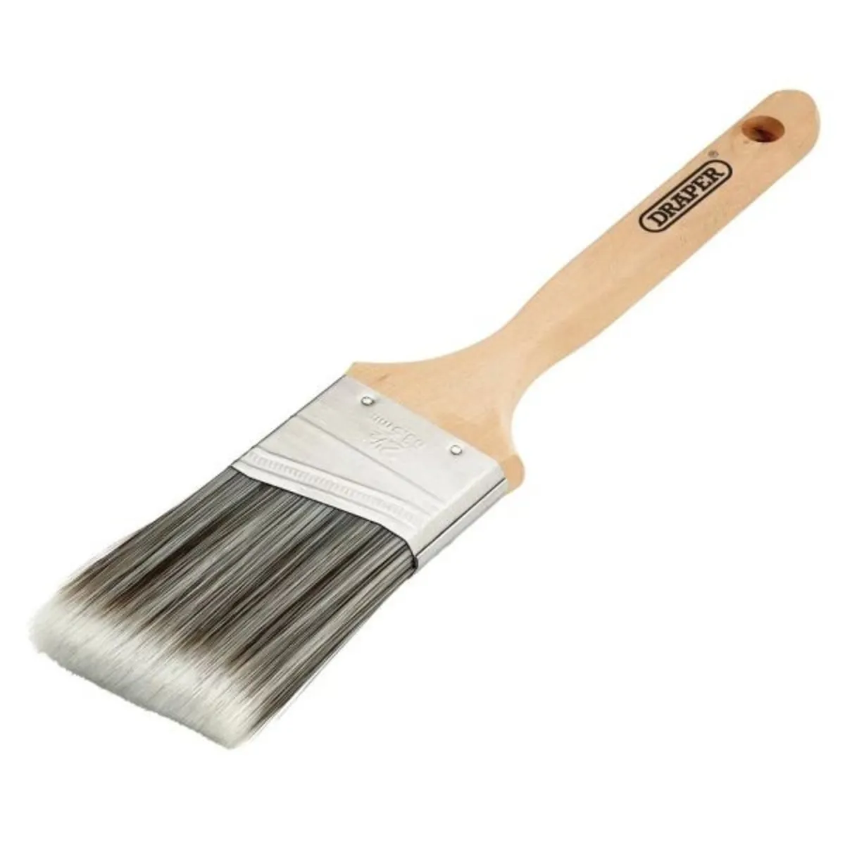 Draper Angled Paint Brush with Wood Handle, 2.5" (