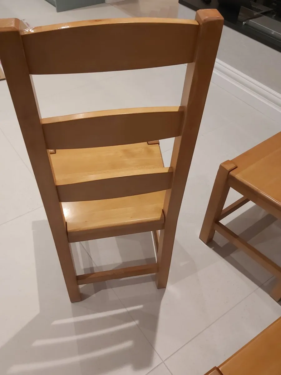 Kitchen chairs, solid beech - Image 4
