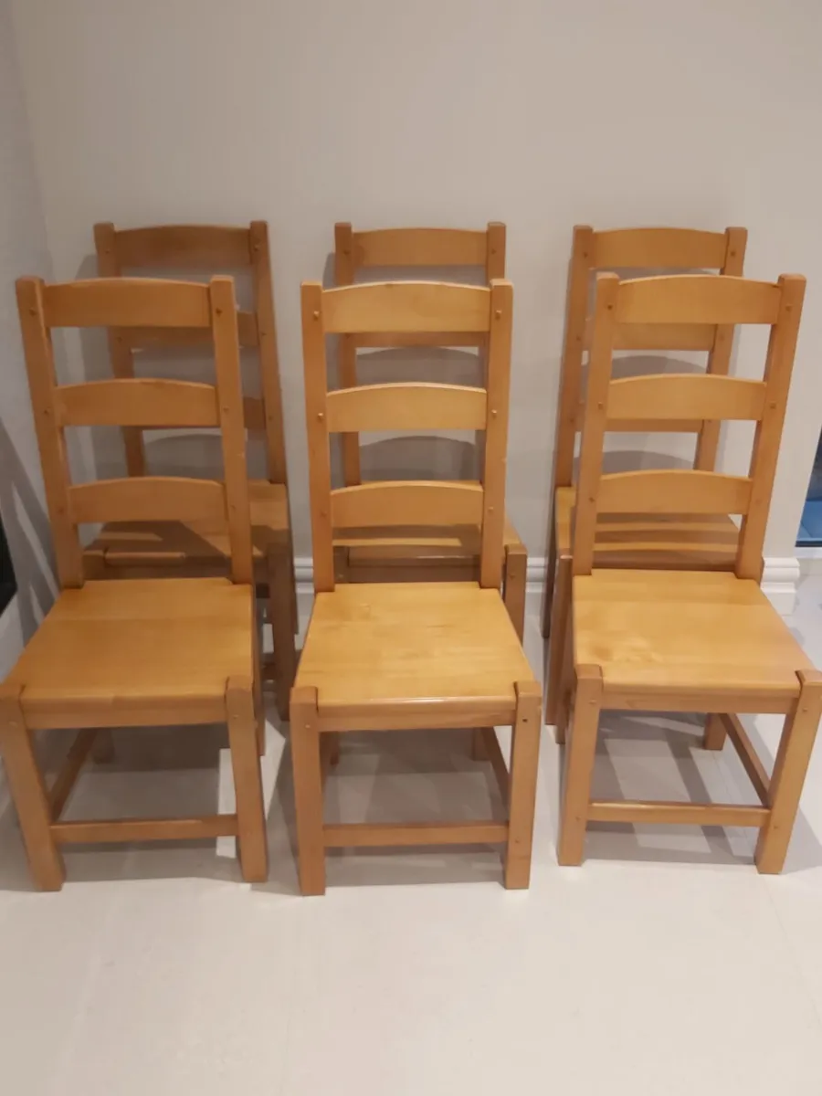Kitchen chairs, solid beech - Image 3