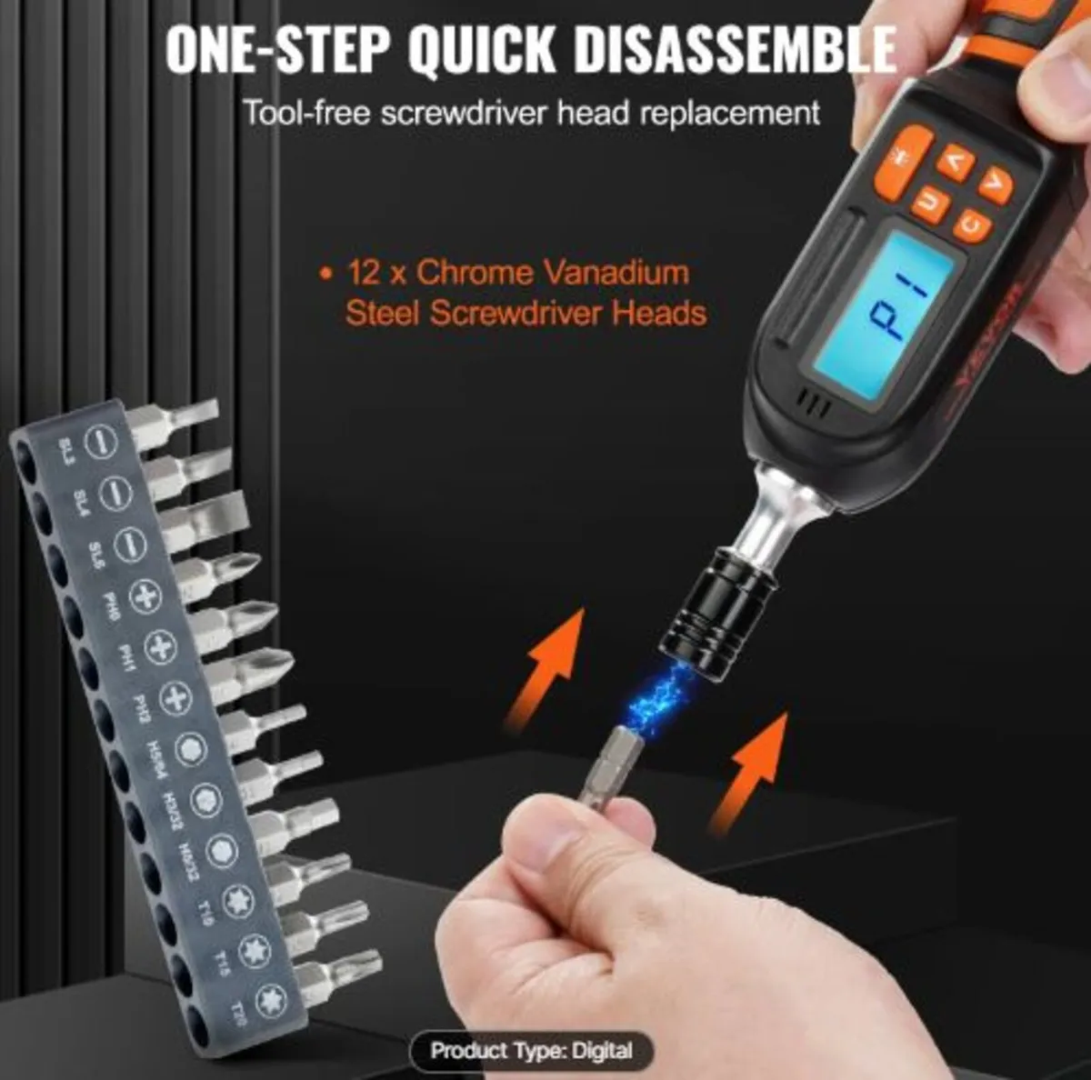 Digital Torque Screwdriver, 0.64 cm Drive - Image 2
