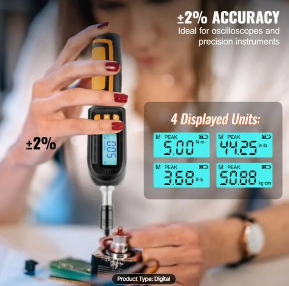 Digital Torque Screwdriver, 0.64 cm Drive - Image 4