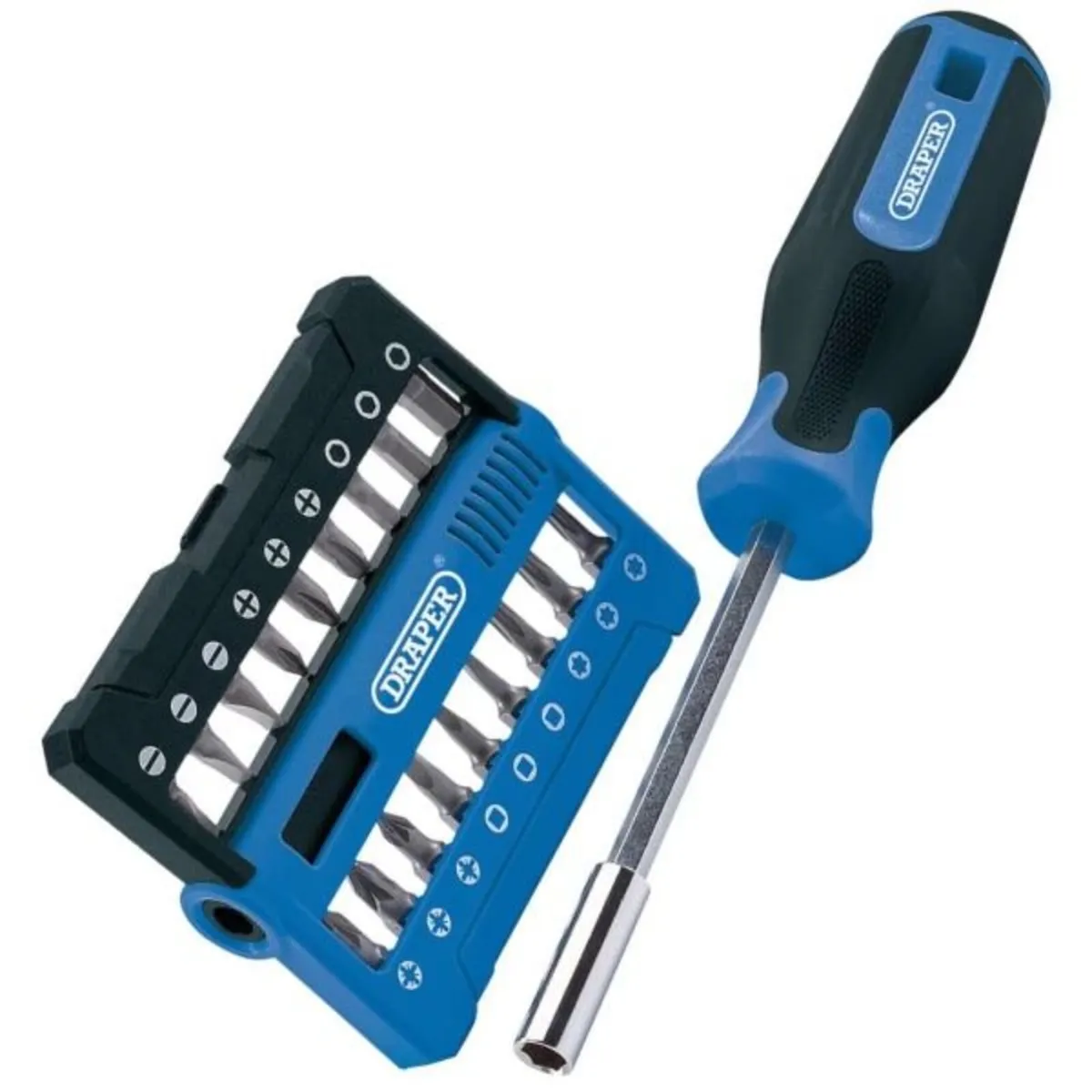 Draper Screwdriver and Bit Set (19 Piece) - Image 1