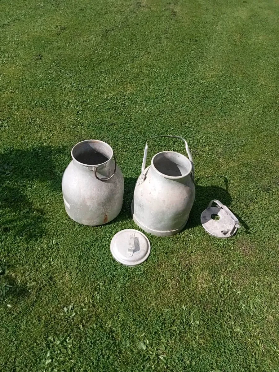 Two old milk buckets - Image 1