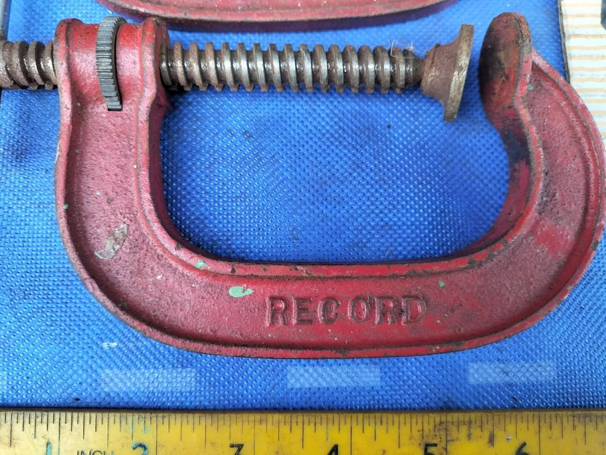 2 Record  3" G clamps - Image 1