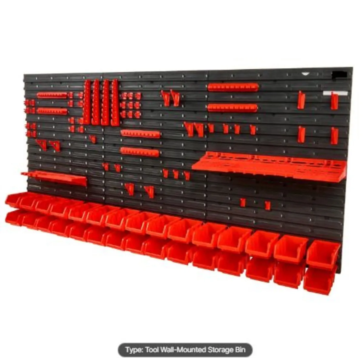 Wall Mounted Storage Bins, 30-Bin Parts Rack - Image 1