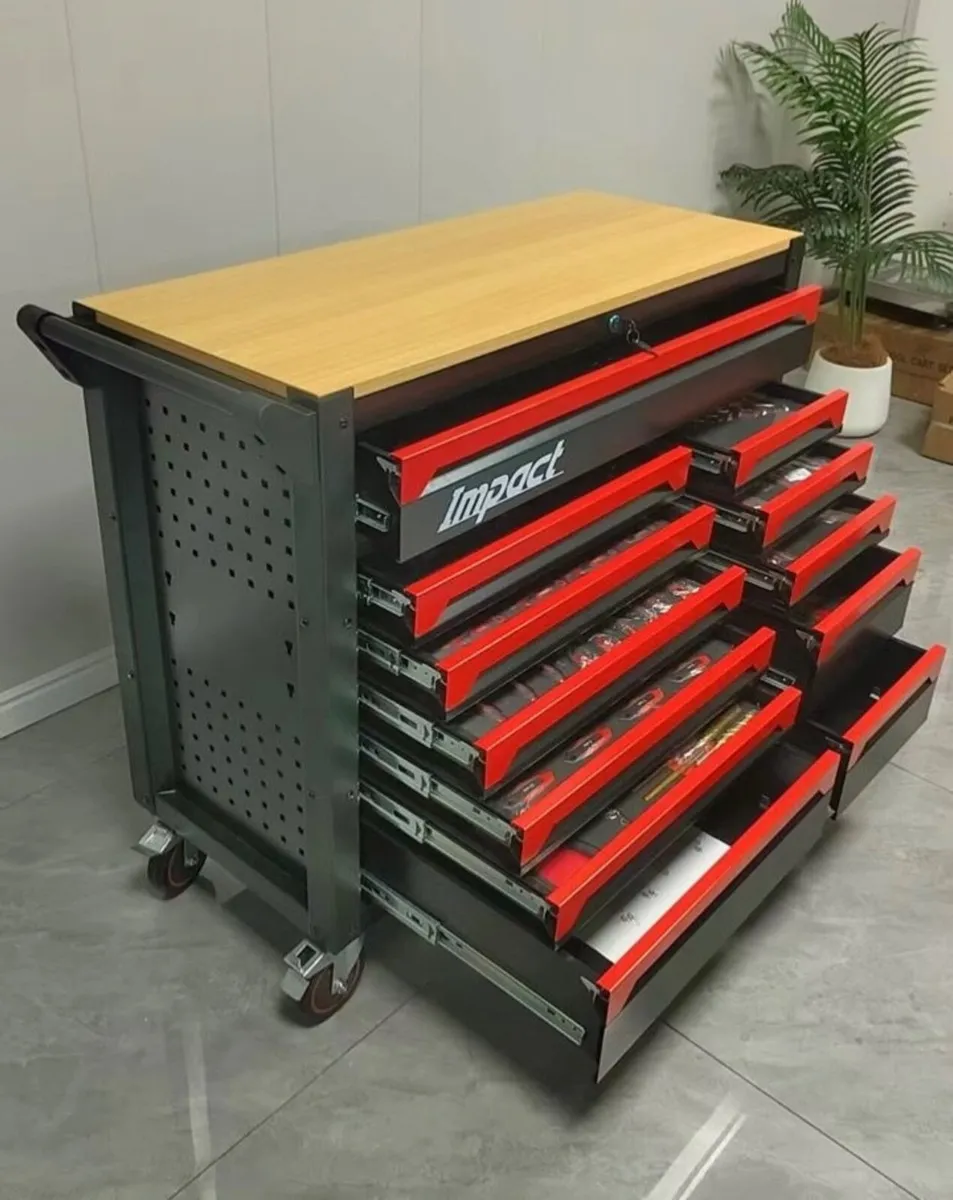 12 Drawer Toolbox - Bench and 10 Drawers of Tools - Image 1