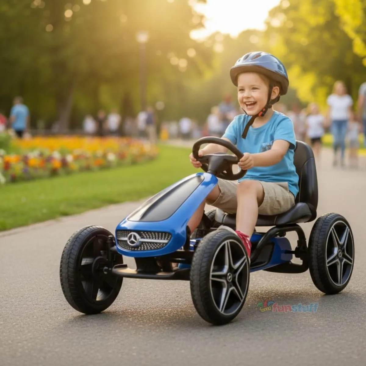 Mercedes Benz Stylish Go Kart Blue