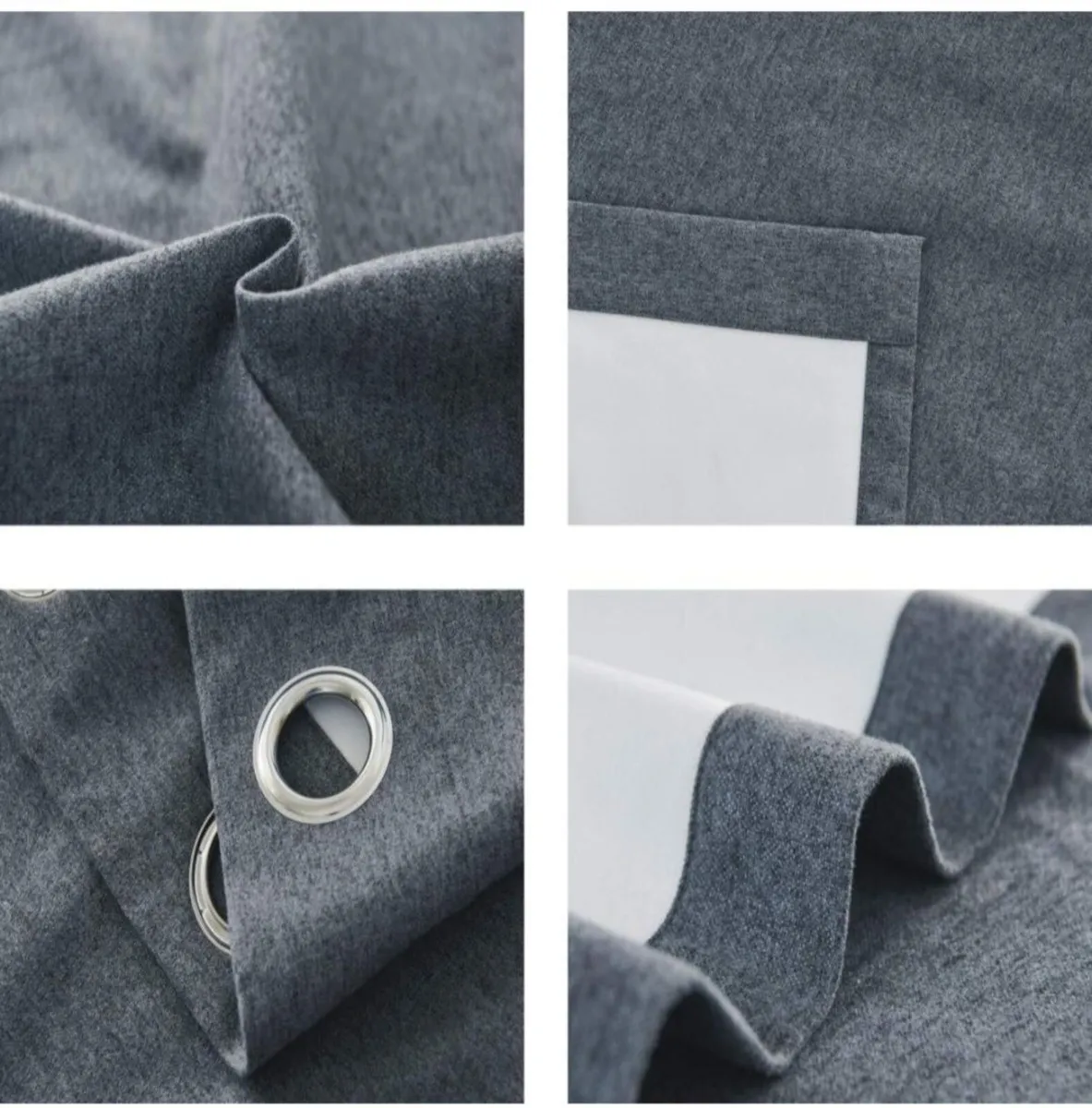 Blackout Thermal Insulated Curtains 90x90inch - Image 4