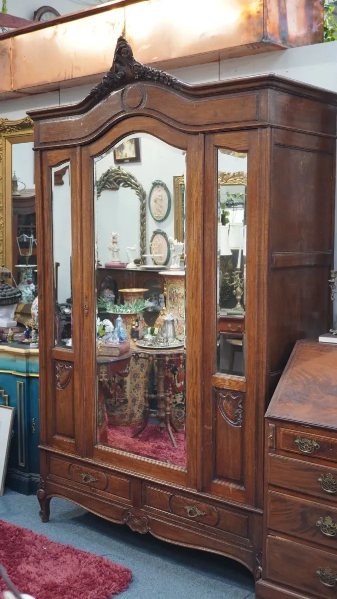 Antique French Oak Armoire - Image 1