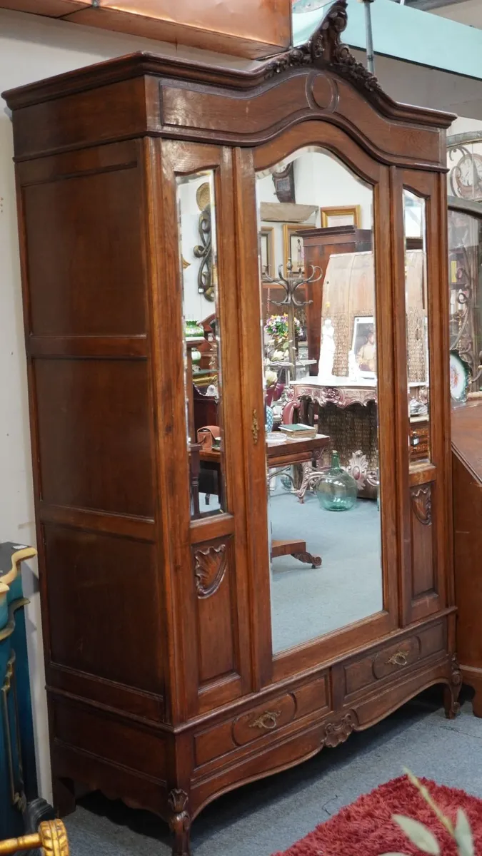 Antique French Oak Armoire - Image 2