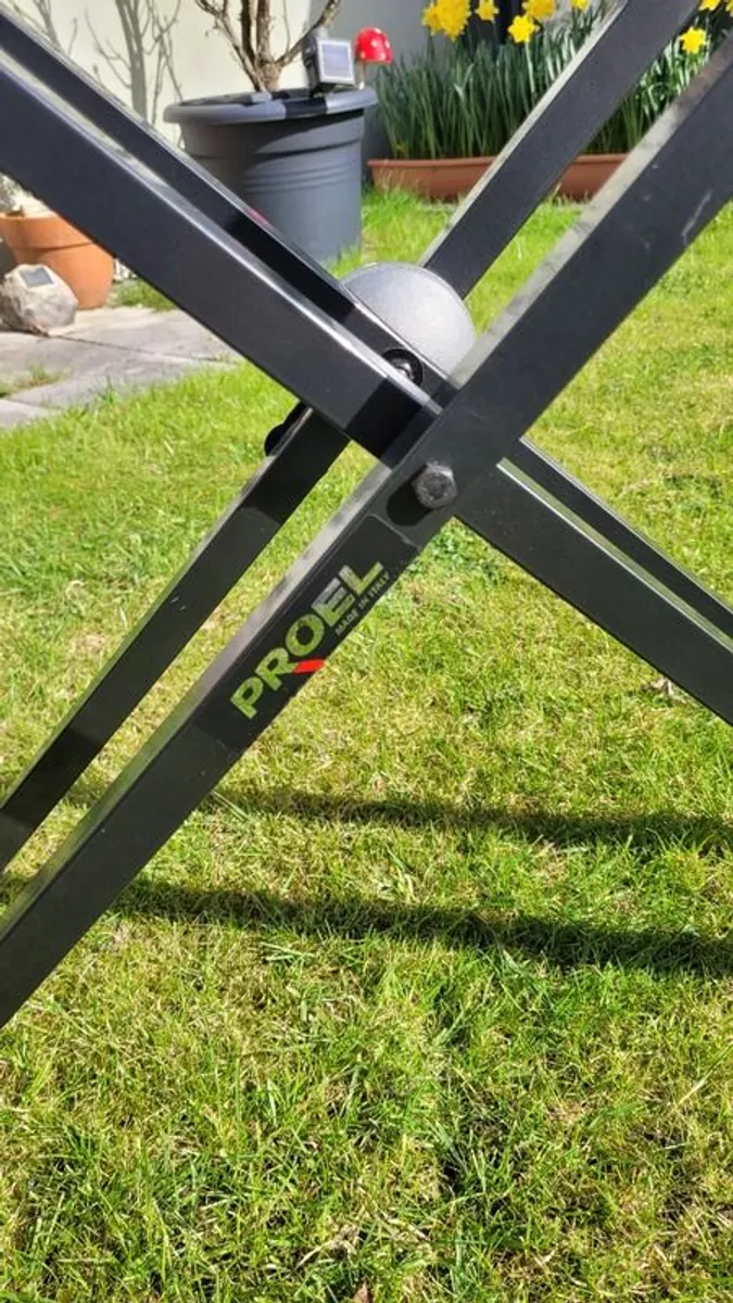 Proel double tier heavy duty keyboard stand - Image 2