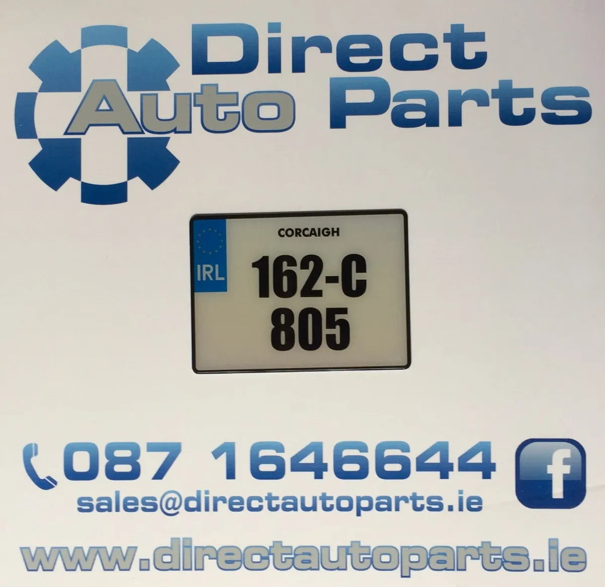 DAP14 Style Square Number Plate x 1 - Image 1