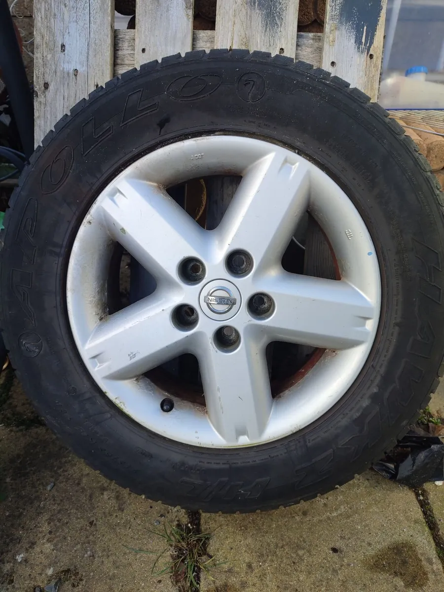 car alloy wheel and tyre - Image 1