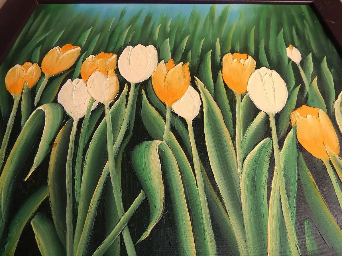 Large Signed Oil on Board Painting - Image 3