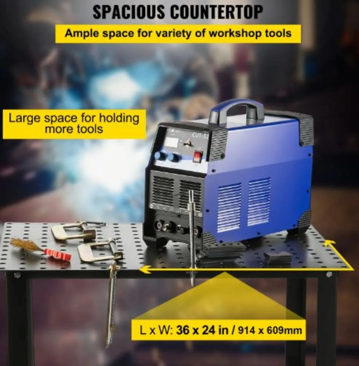 Welding Table 36" x 24", 800LBS Capacity Welding - Image 4