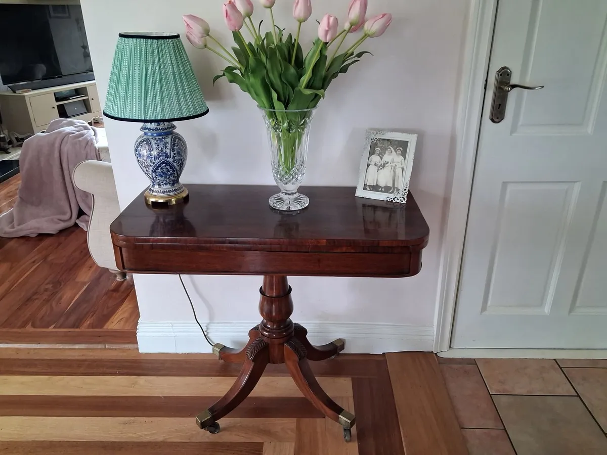 Antique William 1V card table - Image 2