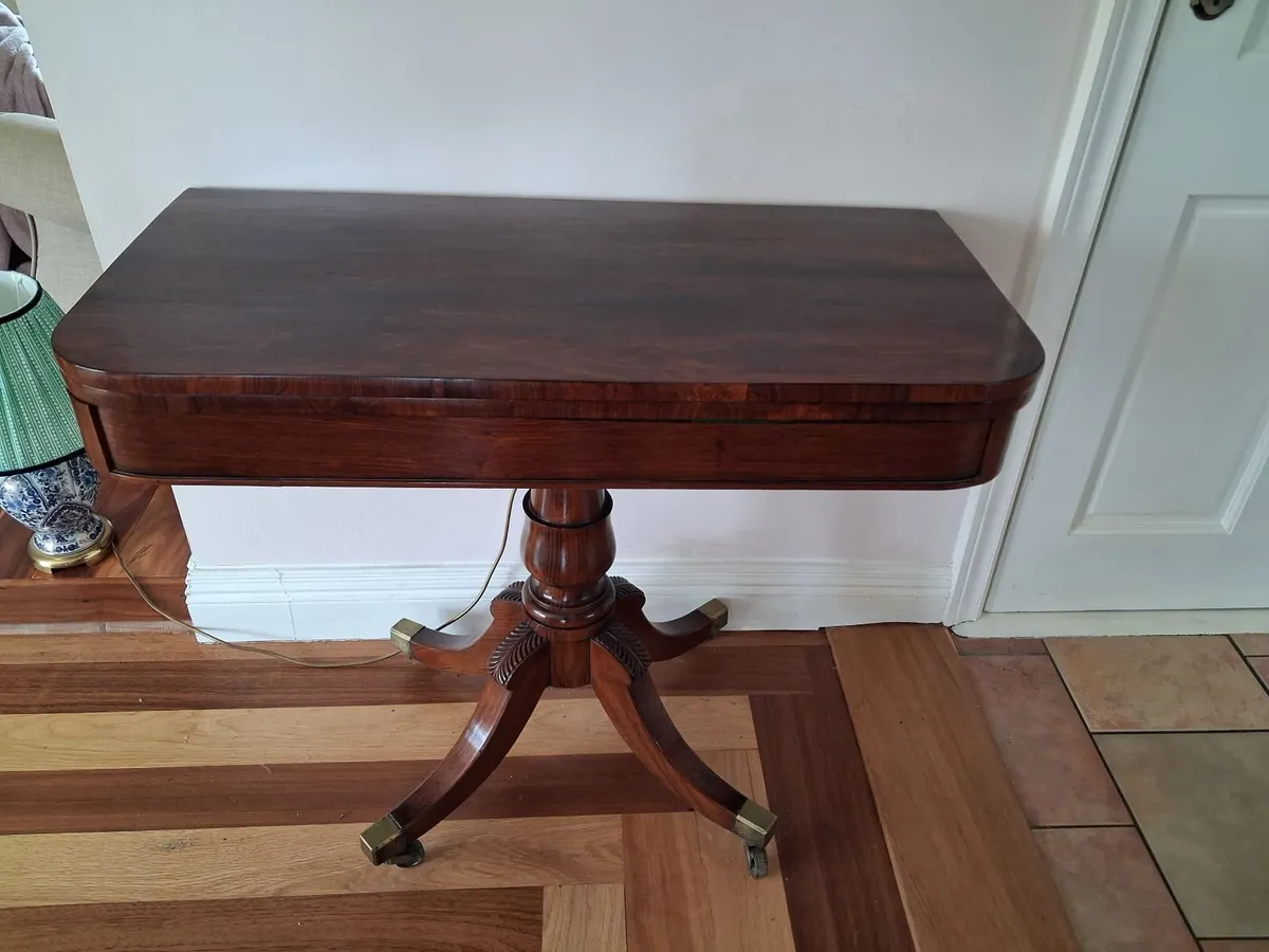 Antique William 1V card table - Image 3