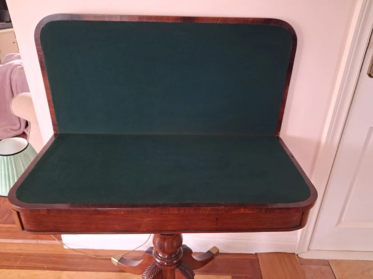 Antique William 1V card table - Image 4