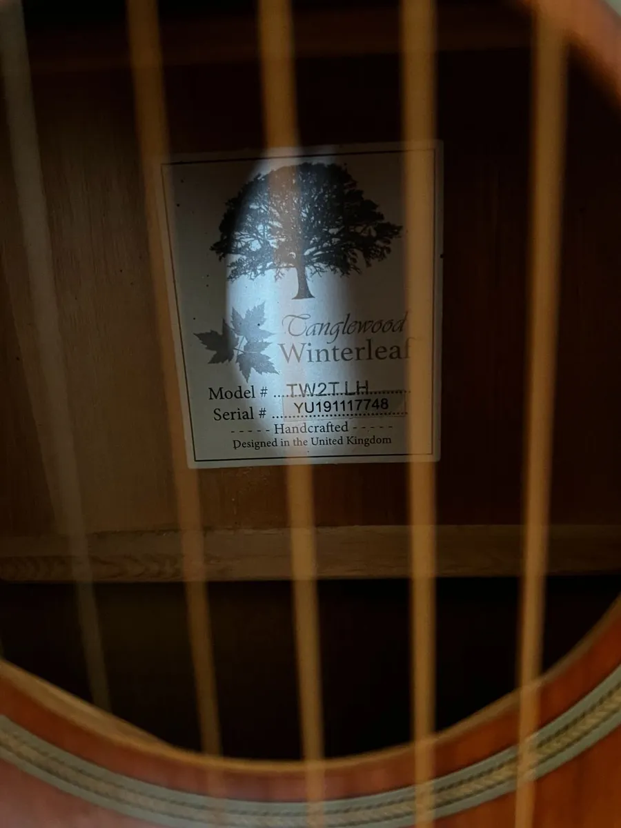 Tanglewood Left handed guitar - Image 2