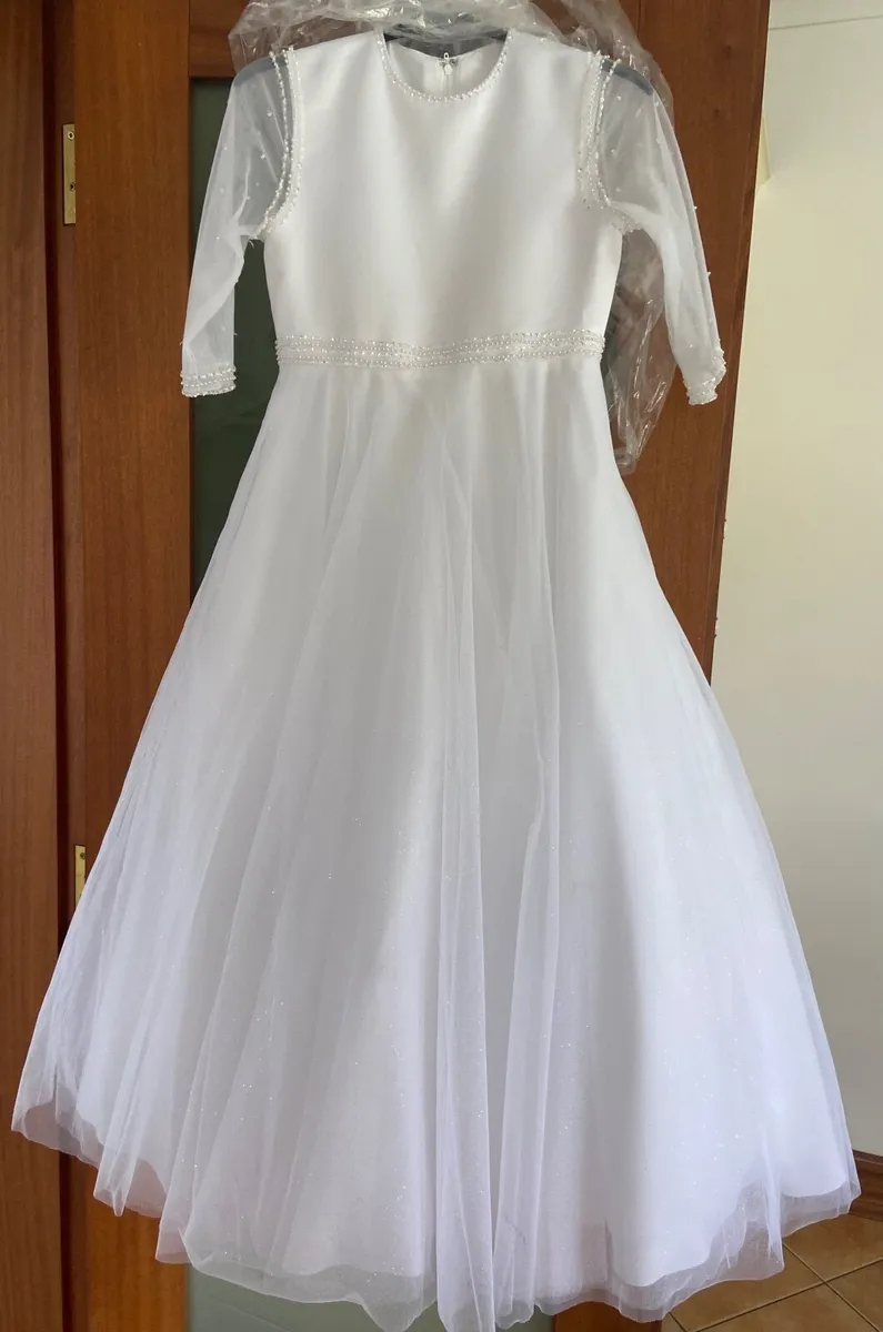 Communion Dress with Veil - Image 2