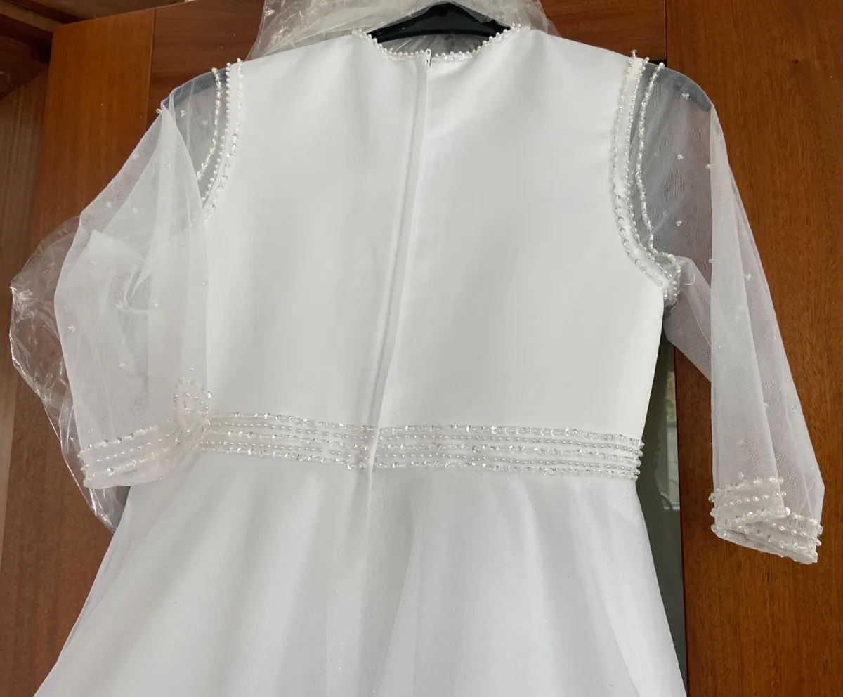 Communion Dress with Veil - Image 3