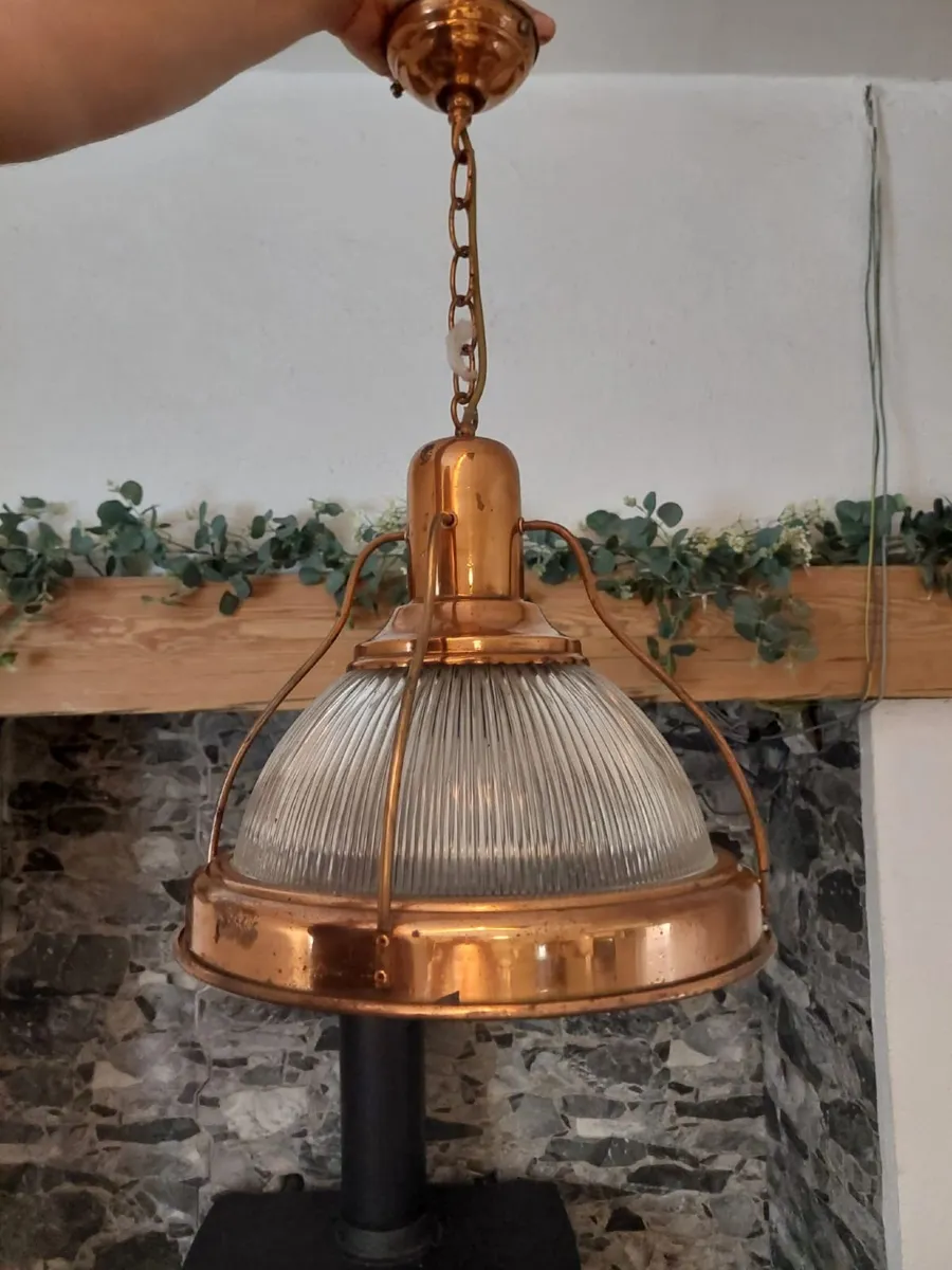 Copper Pendant Light Fitting - Image 1