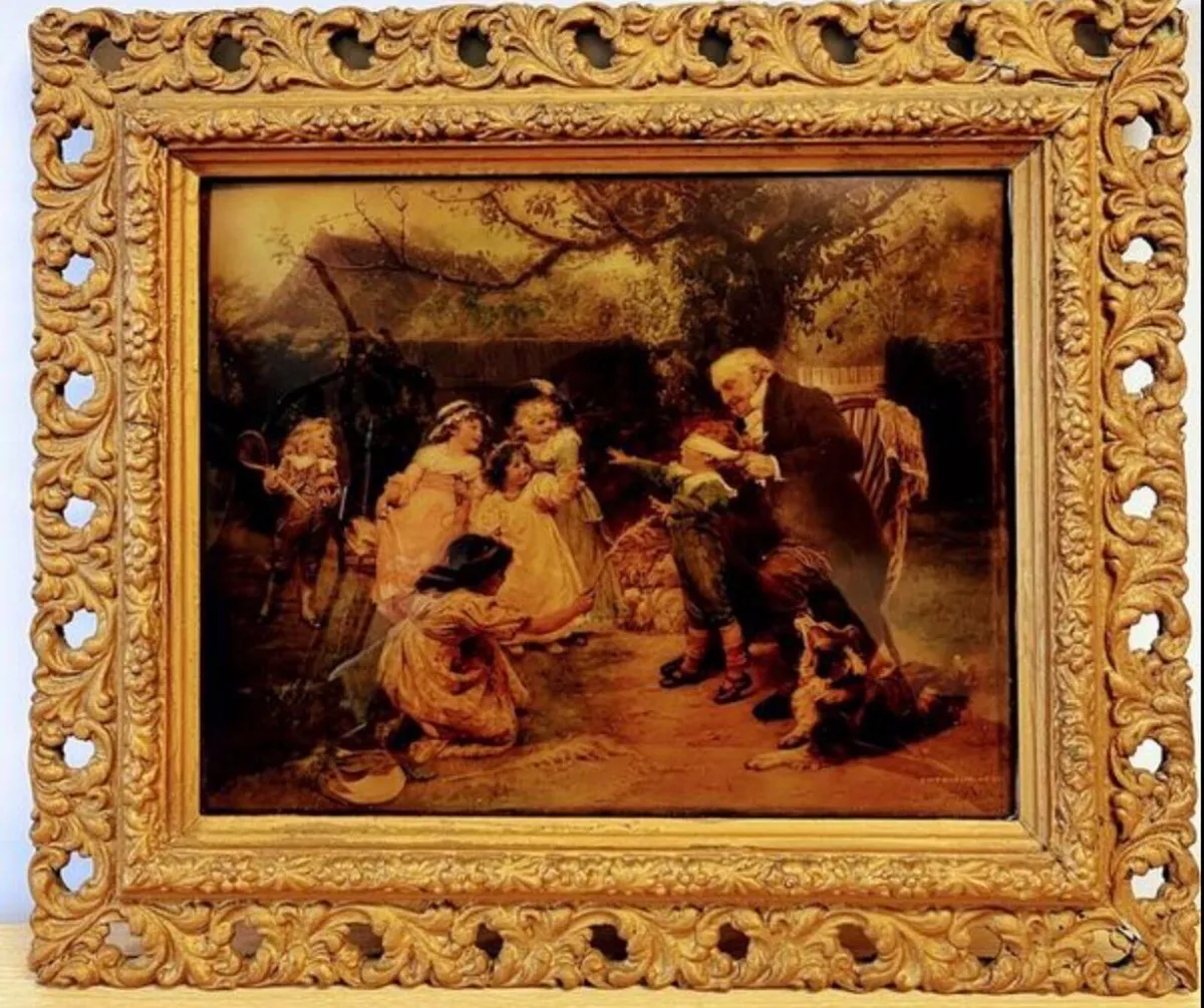 Antique wall hanging Frederick Morgan 1911 - Image 1