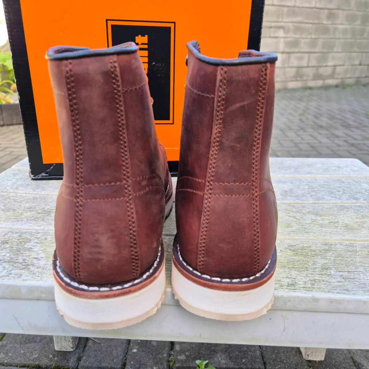 SK-Saint Leather  Moc Toe Boots,Brand New,  UK9.5 - Image 4