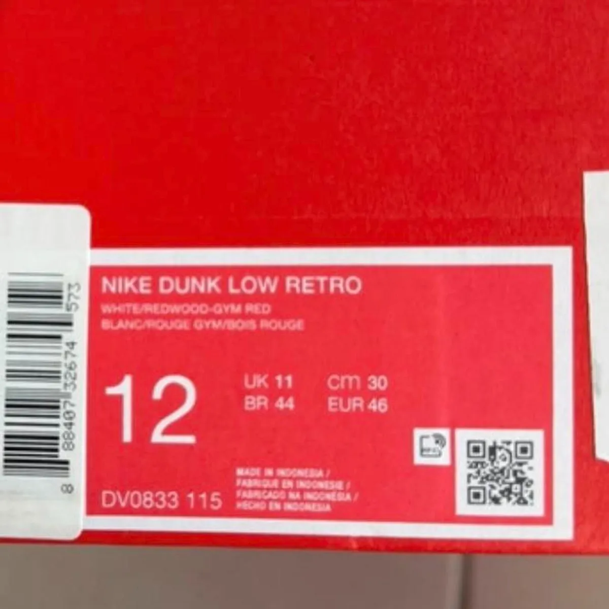 Nike Dunk Men's Burgundy Trainers UK11 NEW - Image 4