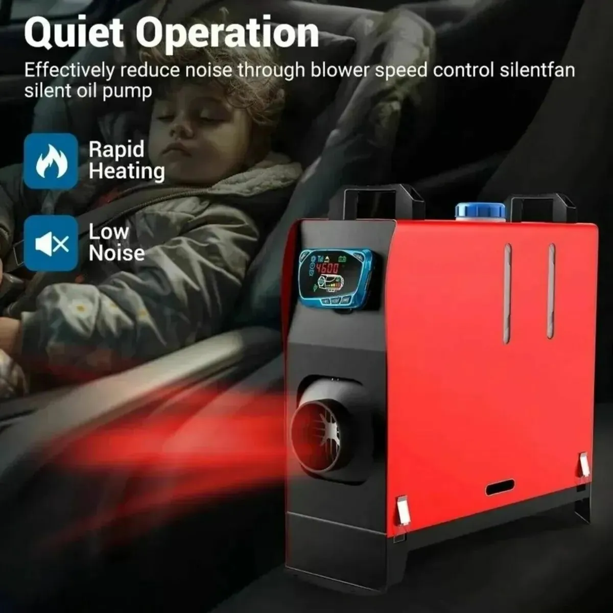 5/8KW Diesel Air Heater 12V with Power Supply - Image 4