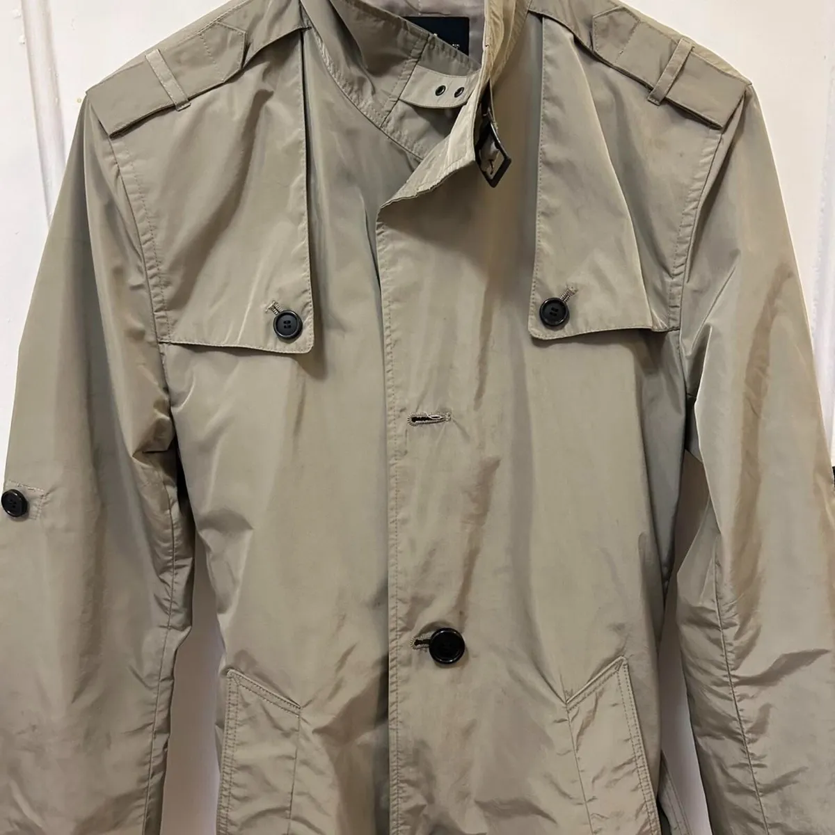 River Island Men's Khaki and Tan MAC Coat Medium - Image 3