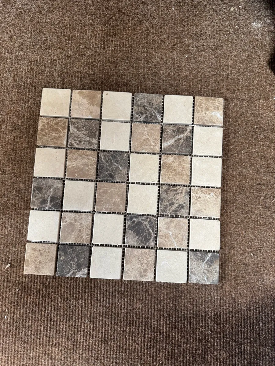 Stone Effect Mosaic Tile To Clear