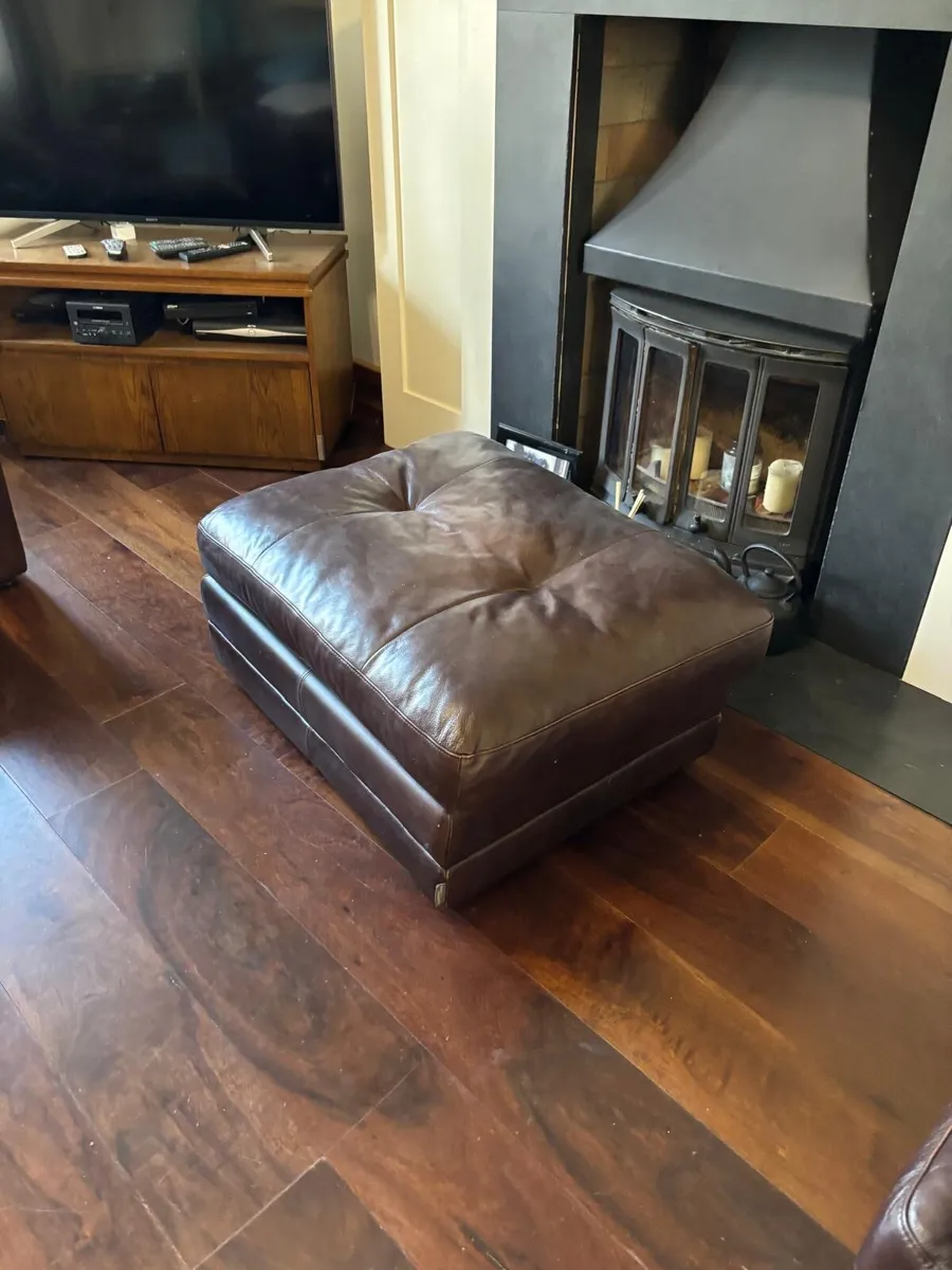 3 piece leather suite - Image 4