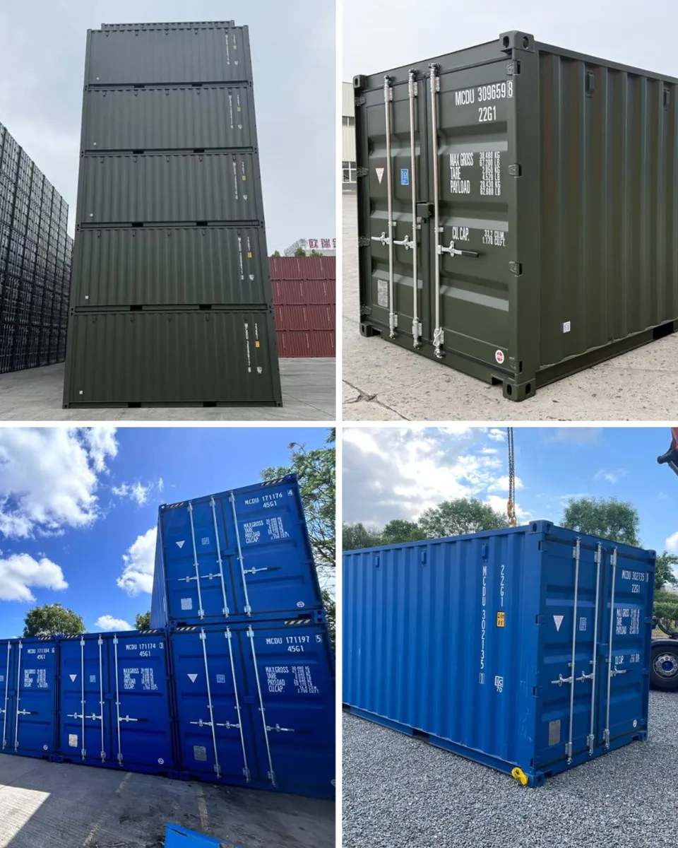 One Trip 20FT Shipping Containers - GREEN + BLUE - Image 1
