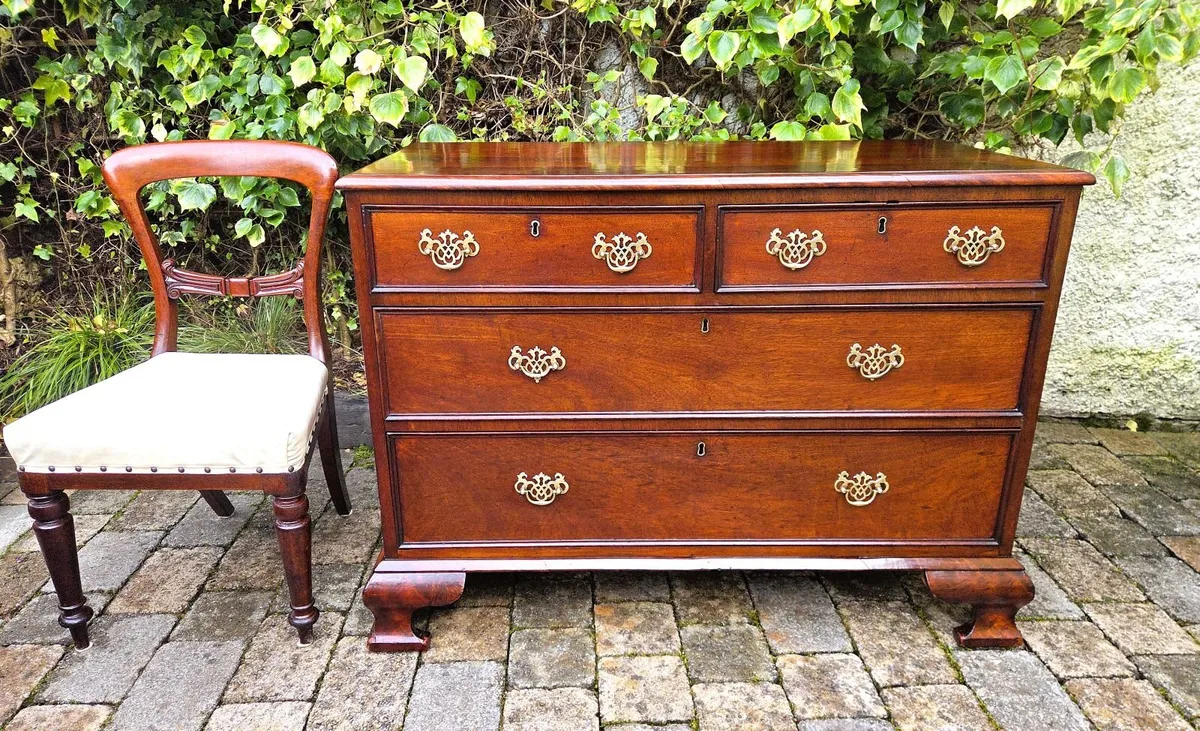 Low Georgian Mahogany Chest- Circa 1800 - Image 2