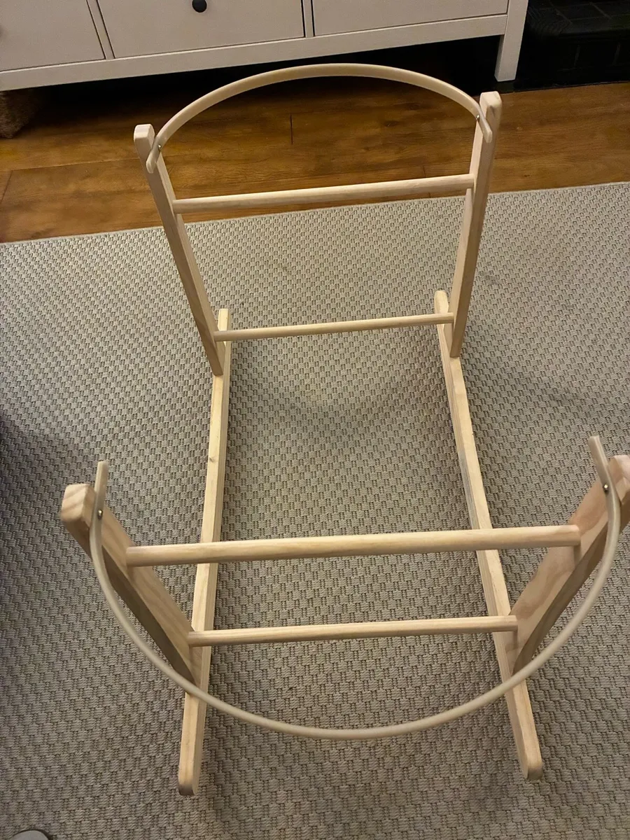 Wooden Rocking Moses Basket Stand - Image 2