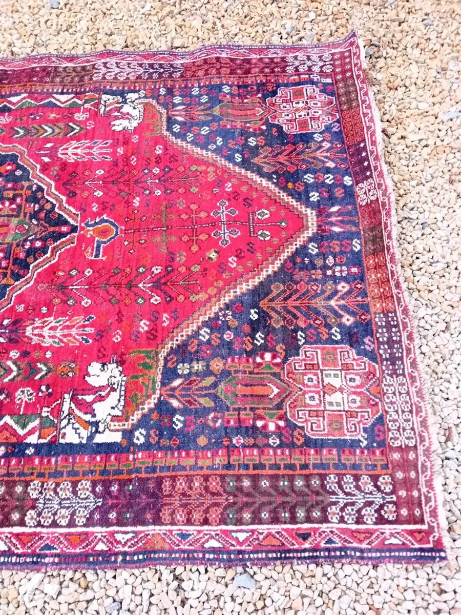 Antique Persian Hand Knotted Rug - Image 3