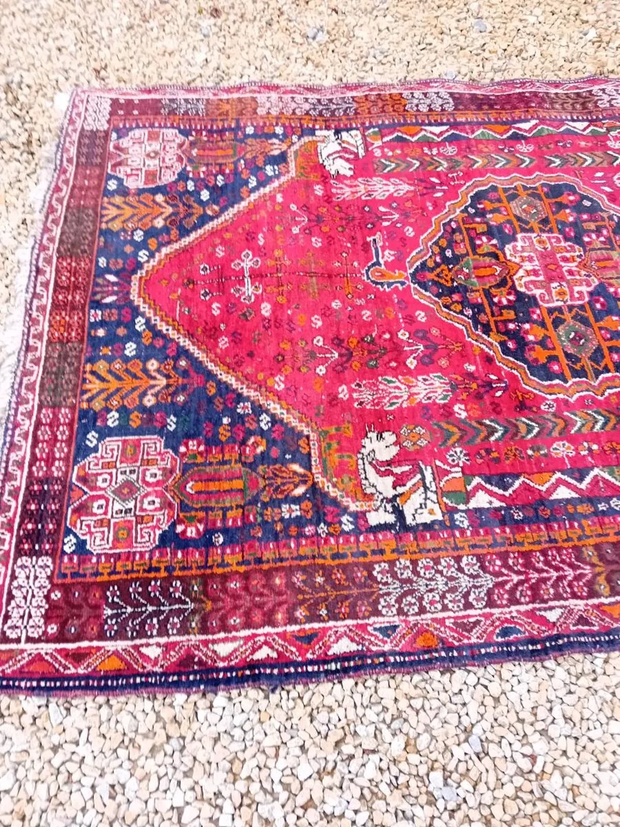 Antique Persian Hand Knotted Rug - Image 4