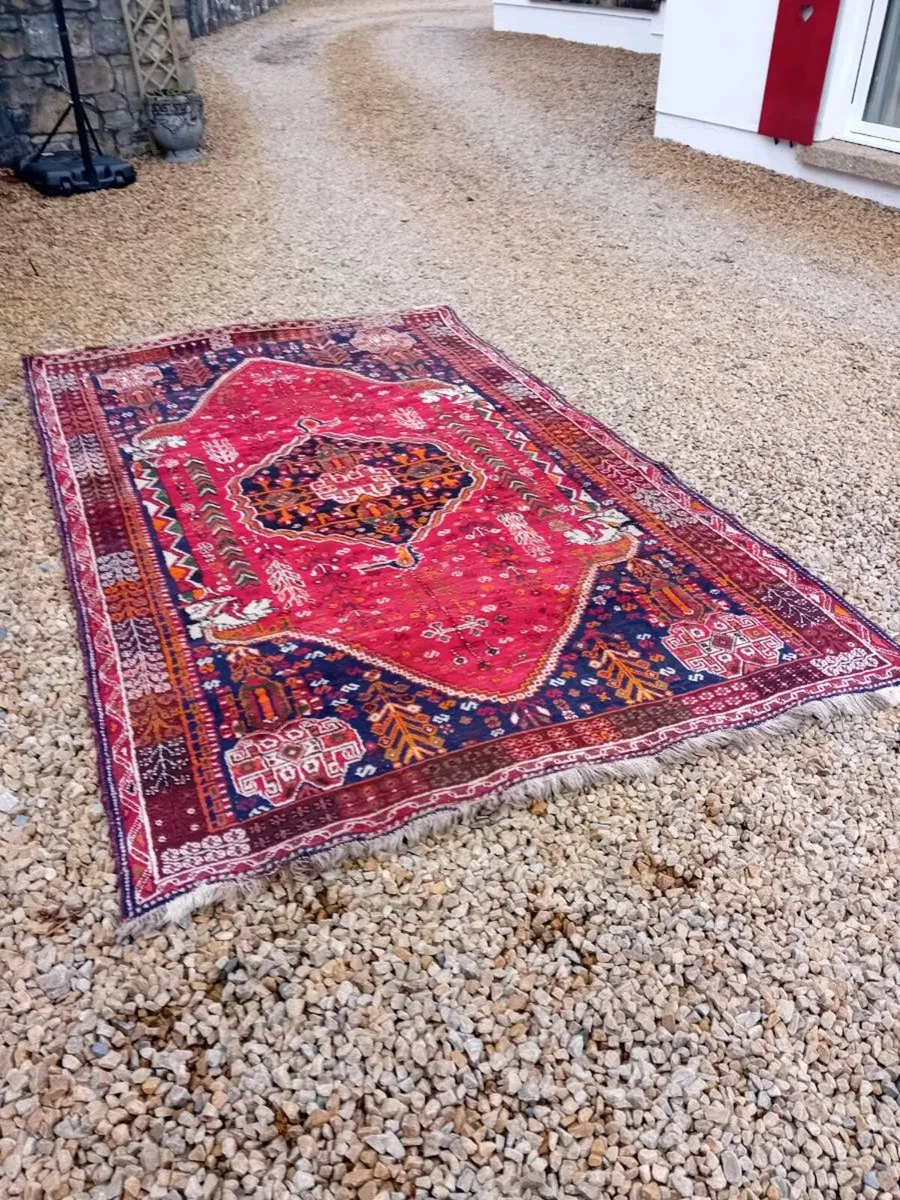 Antique Persian Hand Knotted Rug - Image 1