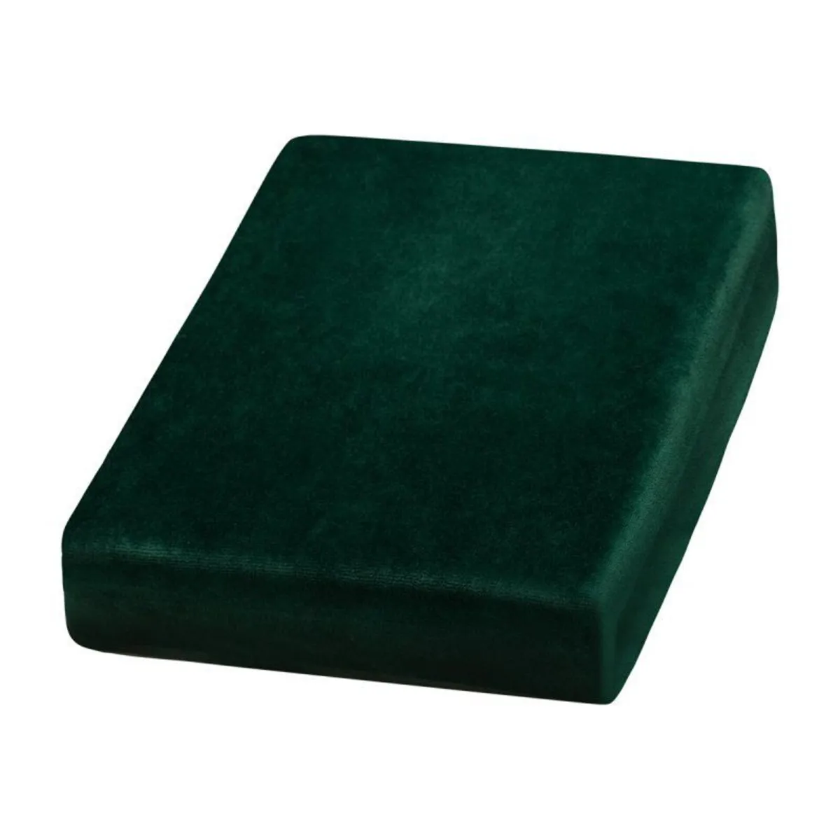 Bottle green terry sheet for a beauty bed - Image 1