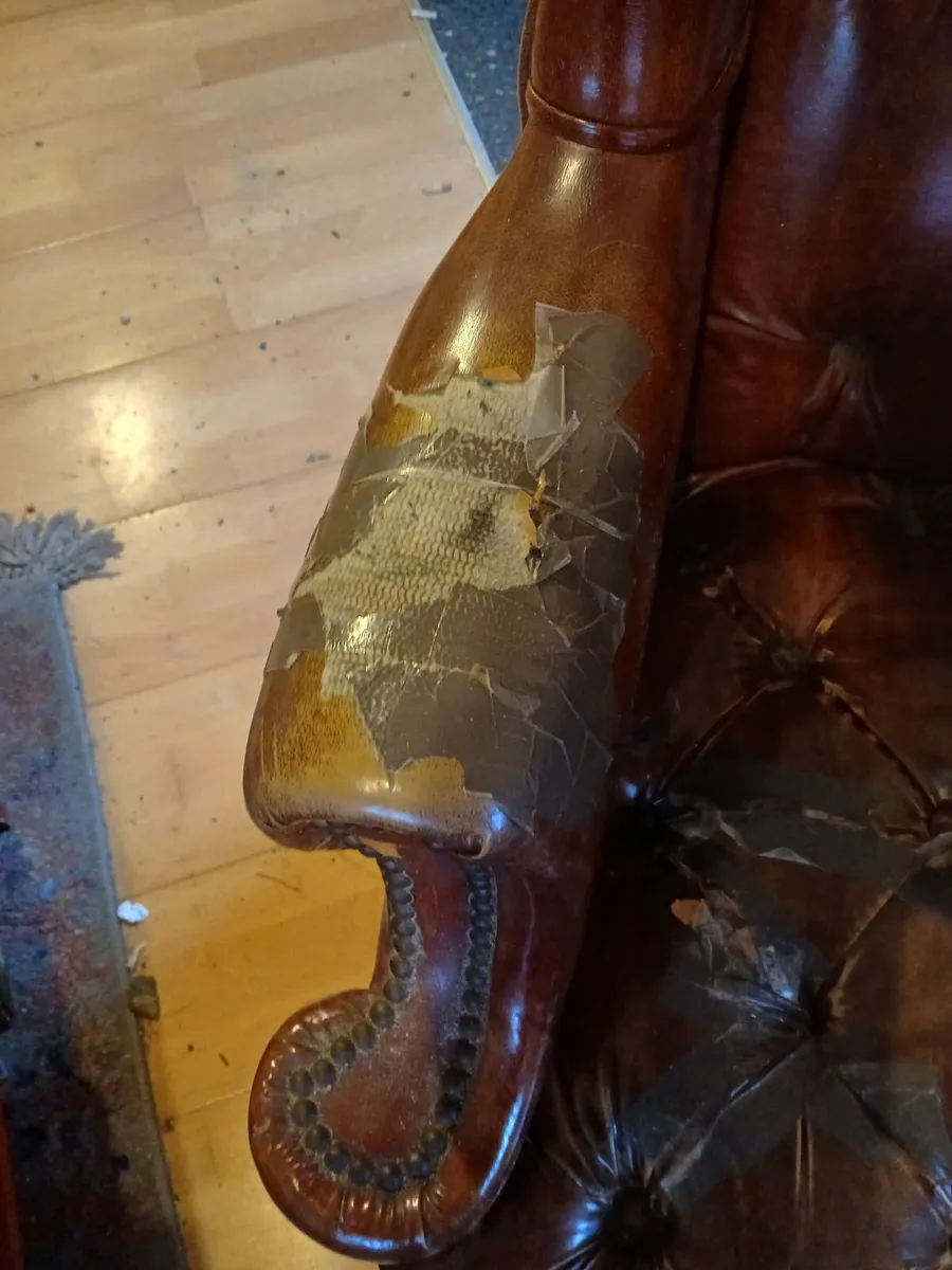 Chesterfield wingback chair - Image 1