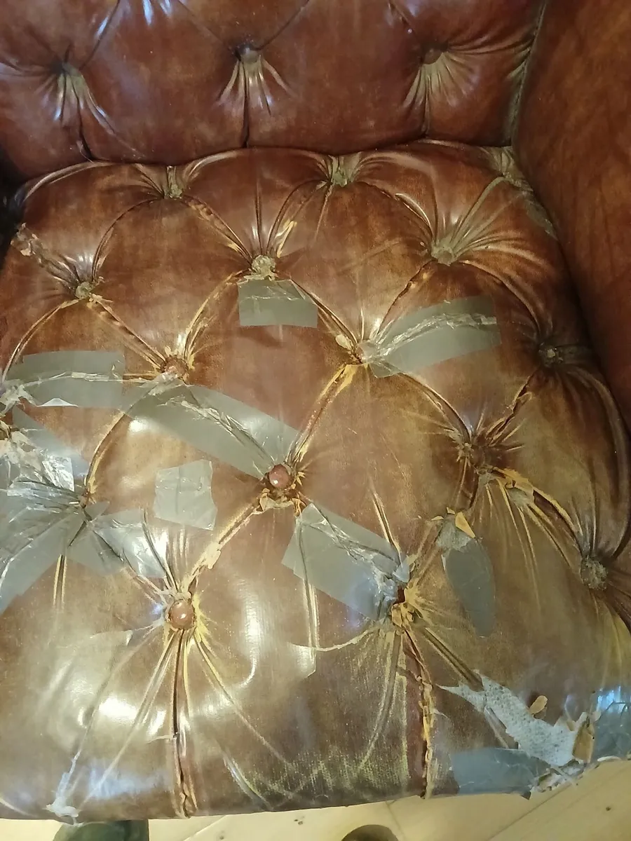 Chesterfield wingback chair - Image 4