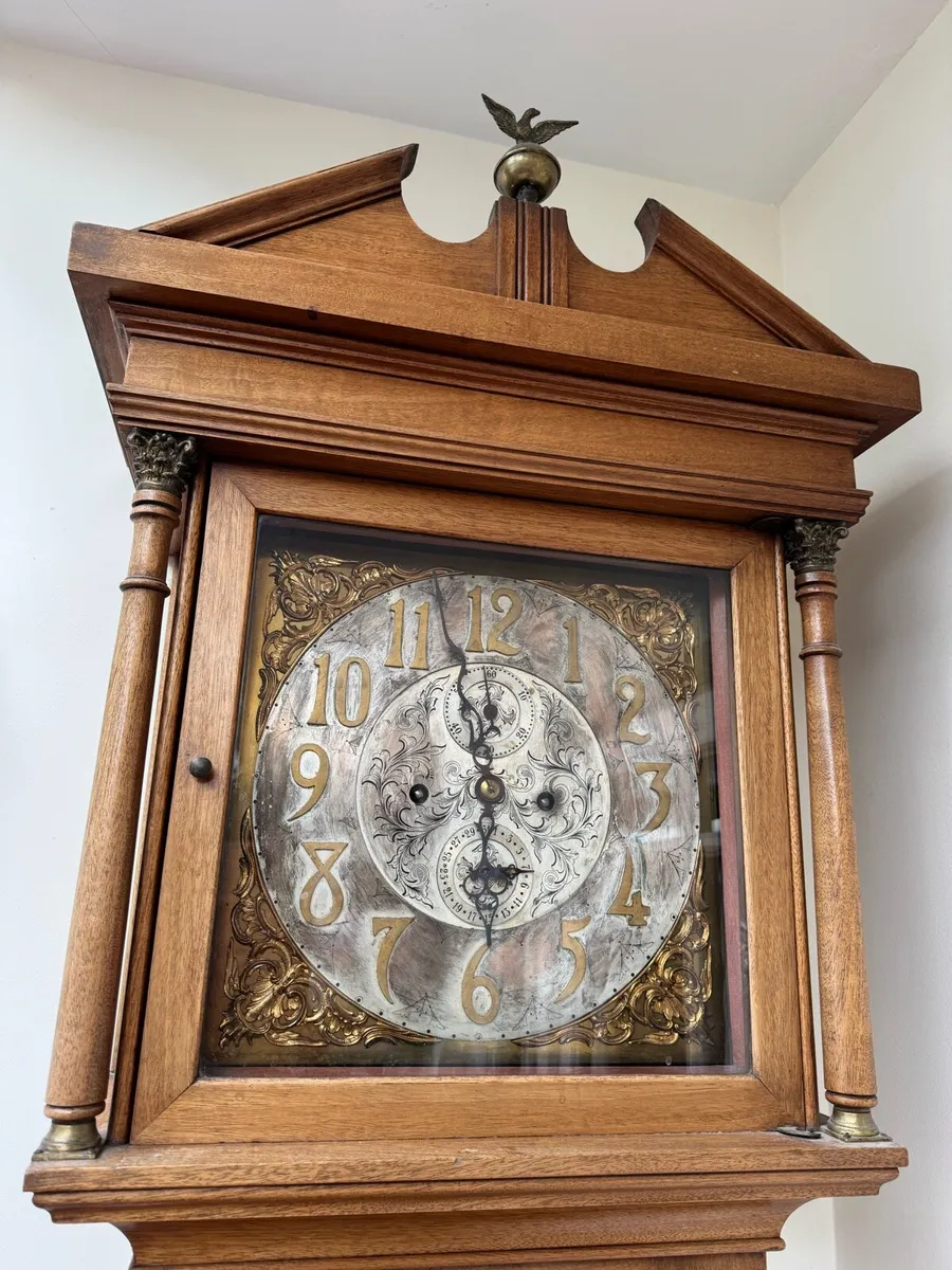 Antique grandfather clock - Image 3